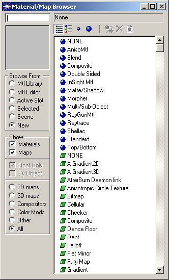 material/map browser
