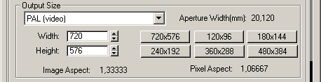 Output Size PAL
