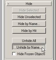 Display Tab/Unhide by Name...