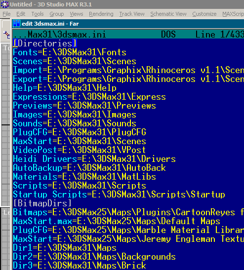 Insides of 3dsmax.ini